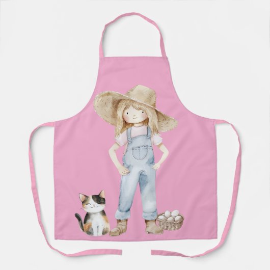 Oven Mitt and Pot Holders Schort (Voorkant)