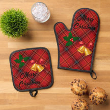 Oven Mitt and Pot Holders Set