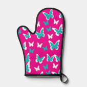 Oven Mitt en Pot Houders Vlinders Ovenwant (Voorkant)