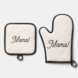 Oven Mitt en Pot Houders voor uw Mama Ovenwant & Pannenlap Set