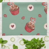 Oven Mitt en Pot Houders zoet patroon Theedoek (Gevouwen)