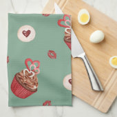 Oven Mitt en Pot Houders zoet patroon Theedoek (Quarter Fold)