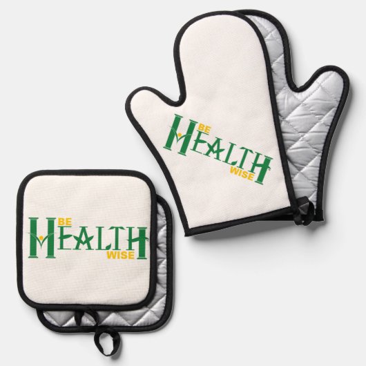 Oven Mitt en Pothouder Ovenwant & Pannenlap Set (Voorkant / Achterkant)