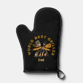 Oven Mitt en Pothouders wereld Beste griller Pa Ovenwant (Voorkant)