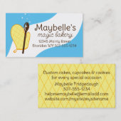 Oven-mitt houten lepels voor het bakken van bizenk visitekaartje (Voorkant / Achterkant)