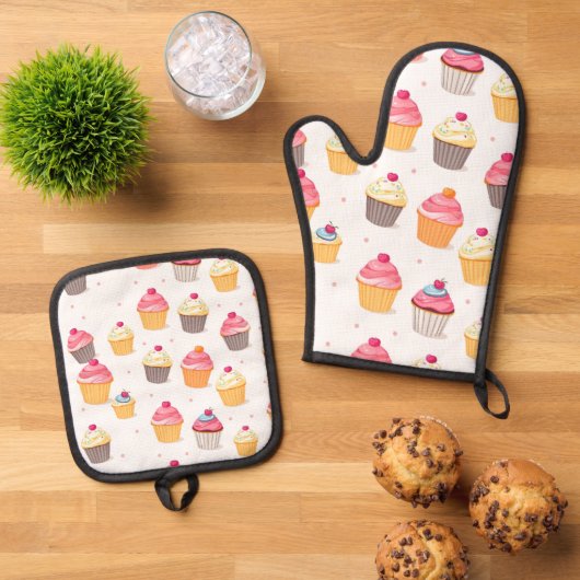 Oven Mitt & Pot Holder Set  (Top down)