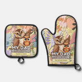 Oven Mitt & Pot Holder Set: Mijn vader Mijn oude i Ovenwant & Pannenlap Set (Voorkant)