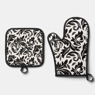 Oven Mitt & Pot Holder Set Wit - P0358
