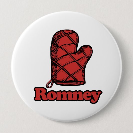 Oven Mitt Romney.png Ronde Button 4,0 Cm (Voorkant)