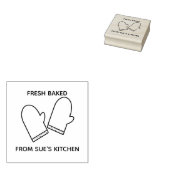 Oven Mitts Art Stamp Rubberstempel (Gestempeld)