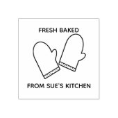 Oven Mitts Art Stamp Rubberstempel (Afrduk)