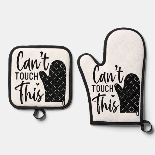 Oven Mitts & Pot Holders Ovenwant & Pannenlap Set (Voorkant)