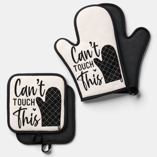 Oven Mitts & Pot Holders Ovenwant & Pannenlap Set (Voorkant / Achterkant)