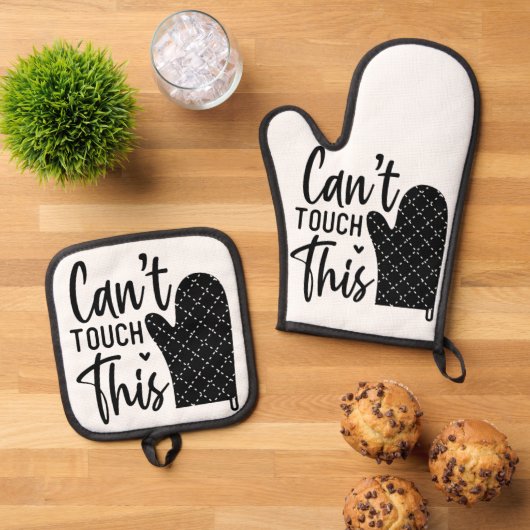 Oven Mitts & Pot Holders Ovenwant & Pannenlap Set (Top down)