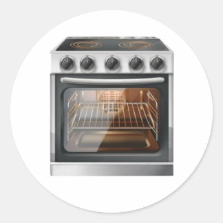 Oven Ronde Sticker