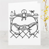 Oven Verse Buns Grote Kleurrijke Kaart Chubby Art (Gele Bloem)