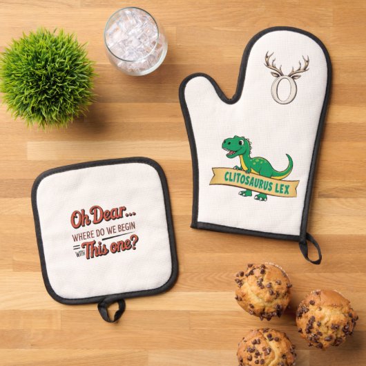 Oven wanten & pot houder ovenwant & pannenlap set (Top down)