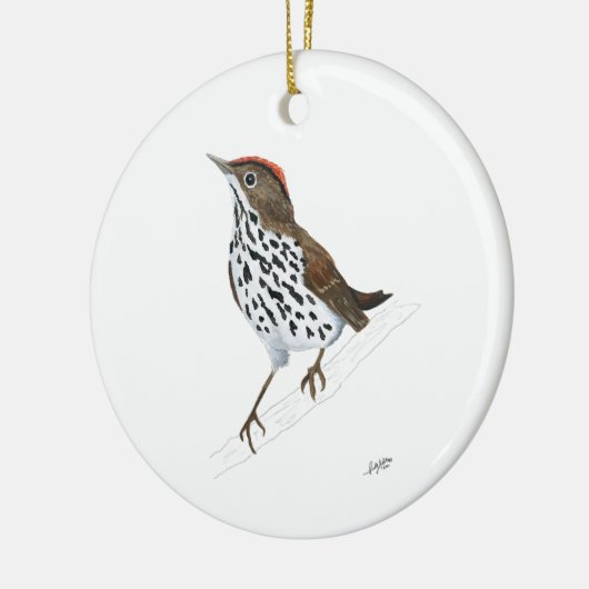 Ovenbird Keramisch Ornament (Links)