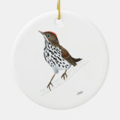 Ovenbird Keramisch Ornament (Achterkant)