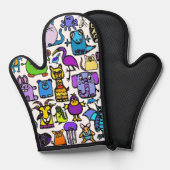 ovenhandschoen ovenwant (Voorkant / Achterkant)