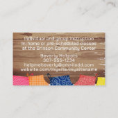 ovenmijten bakkeuken visitekaartje (Achterkant)