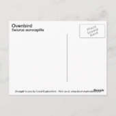 Ovenvogel Briefkaart (Achterkant)