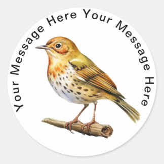 ovenvogel ronde sticker