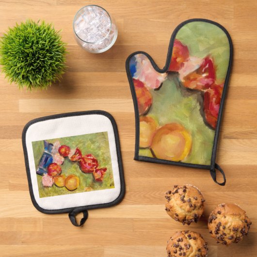 Ovenwant en pannenlap set (Top down)