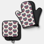 Ovenwant en pannenlappen & pannenlap set (Voorkant / Achterkant)