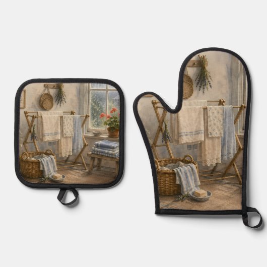 Ovenwant en pannenlappen & pannenlap set (Voorkant)