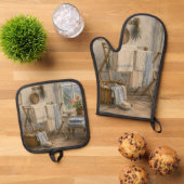 Ovenwant en pannenlappen & pannenlap set (Top down)