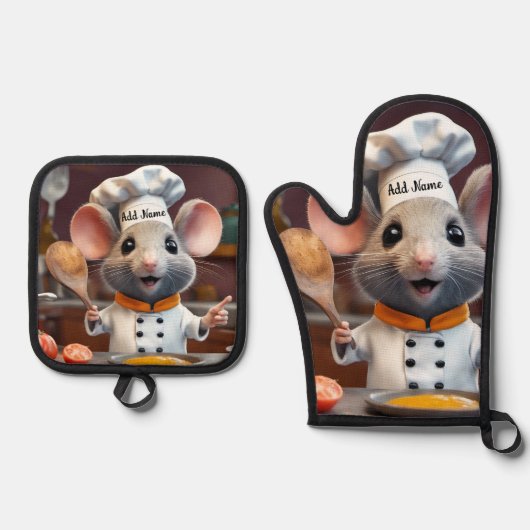 Ovenwant Set Persoonlijke Chef Muis (Voorkant)
