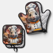Ovenwant Set Persoonlijke Chef Muis (Voorkant / Achterkant)