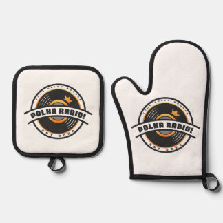 Ovenwanten en pannenlappen ovenwant & pannenlap set