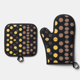 Ovenwanten en pannenlappen ovenwant & pannenlap set
