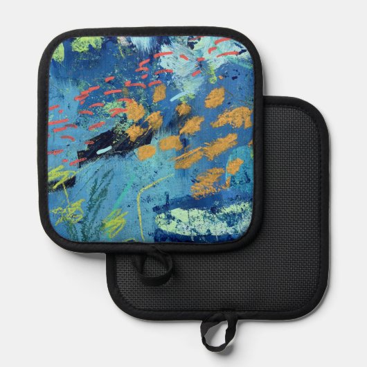 Ovenwanten en pottenhouders in Blackfish Design Pannenlap (Voorkant / Achterkant)