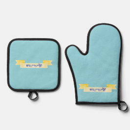 Ovenwanten en pottenhouders ovenwant & pannenlap set