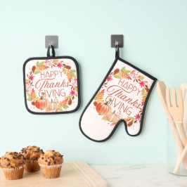 Ovenwanten en pottenhouders ovenwant & pannenlap set