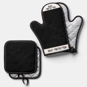 Ovenwanten en pottenhouders ovenwant & pannenlap set (Voorkant / Achterkant)