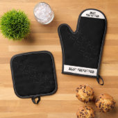 Ovenwanten en pottenhouders ovenwant & pannenlap set (Top down)