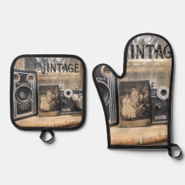 Ovenwanten en pottenhouders ovenwant & pannenlap set