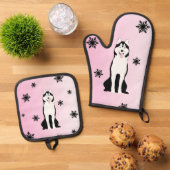 Ovenwanten en pottenhouders ovenwant & pannenlap set (Top down)