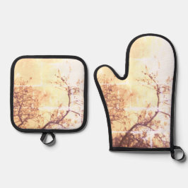 Ovenwanten en pottenhouders ovenwant & pannenlap set