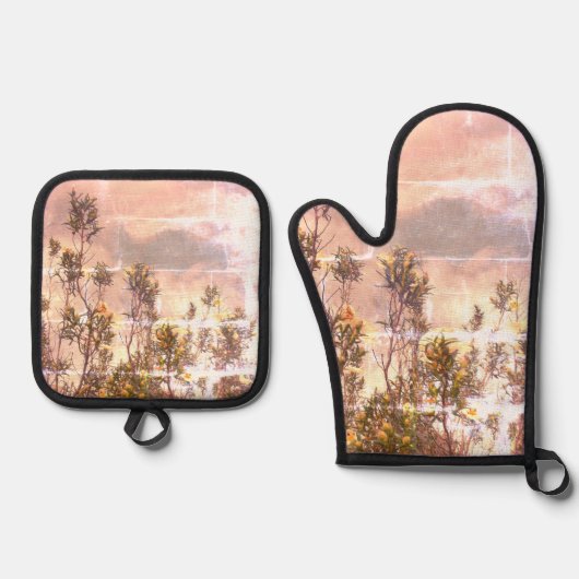 Ovenwanten en pottenhouders ovenwant & pannenlap set (Voorkant)