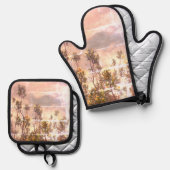 Ovenwanten en pottenhouders ovenwant & pannenlap set (Voorkant / Achterkant)