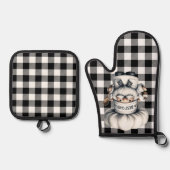 Ovenwanten en pottenhouders ovenwant & pannenlap set (Voorkant)