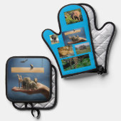 Ovenwanten en pottenhouders ovenwant & pannenlap set (Voorkant / Achterkant)