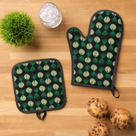 Ovenwanten en pottenhouders ovenwant & pannenlap set