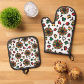Ovenwanten en pottenhouders ovenwant & pannenlap set (Top down)