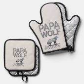 Ovenwanten en pottenhouders ovenwant & pannenlap set (Voorkant / Achterkant)